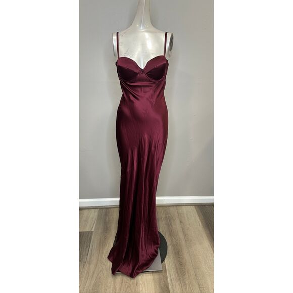 L'AGENCE Sayla Bias Cut Maxi Dress US 4 $695 - Picture 4 of 9